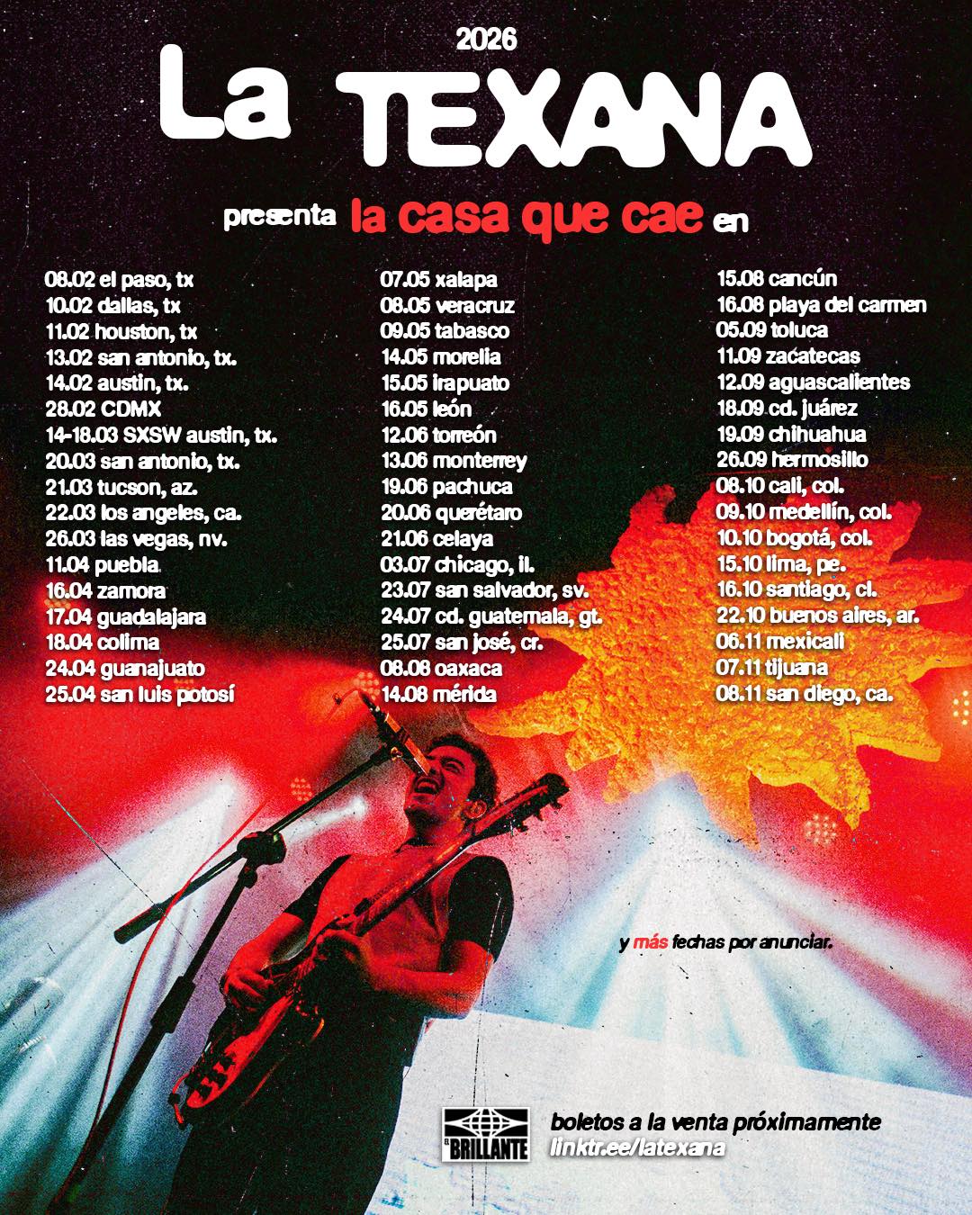 La Texana la casa que cae Tour Poster 2026